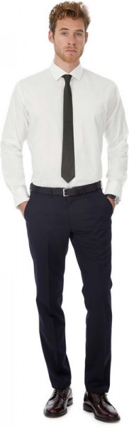 B&C Black Tie Men's stretch shirt